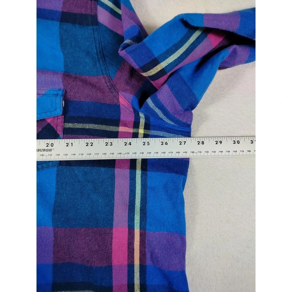 Mossimo Flannel Shirt Womens 3X Multicolor Plaid Cabincore Cozycore Outdoors